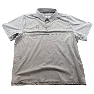 Under Armour Mens Title Polo Shirt Size 3XL Short Sleeve Loose Casual Athleisure